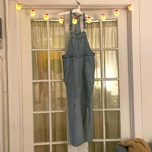 Free People overalls, size XS, light blue